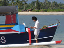 Outrigger Boat in gili nanggu