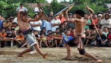 Traditional stick fighting