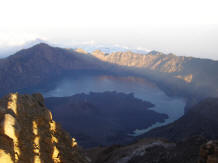 lake on mount rinjani