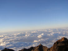 rinjani mount top view